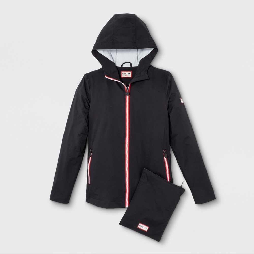 Hunter x Target Black Rain Jacket for Kids Size XL